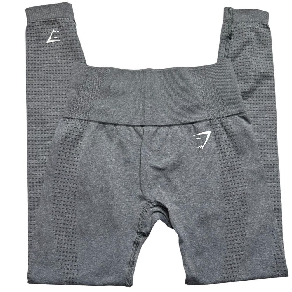 Gymshark Women's Grey and Black Leggings